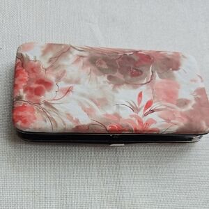 Aldo Pink and Cream Floral Clutch